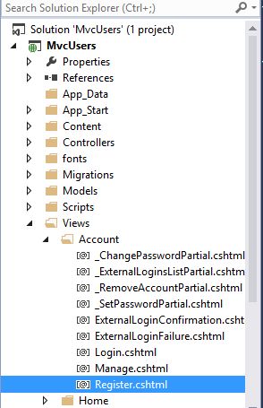 Register Page in MVC